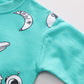 Little Astronaut Light Green Printed Sweatshirt and Jeans pants