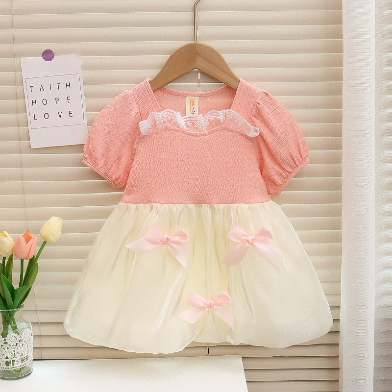 Girls Summer Super Fairy Pink Frock