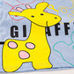 Giraffe Printed Round Neck Shirt With Cotton Jeans Shorts For Kids