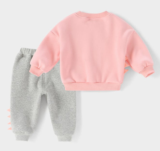 Girls Outerwear Pink Unicorn Style Dress Autumn/Winter Season