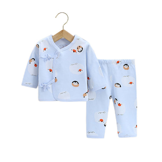 Newborn Cotton Penguin Style Two-Piece Set 0-6 Months Boy/Girl Autumn/Spring Seasons