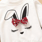 Baby girl Rabbit and Floral print Long-sleeve Top and Trouser Sets For 6m-3 Years