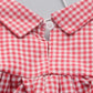 Cute Plaid Western Style Baby Girl Fashionable 2Pcs Suit Pink Color