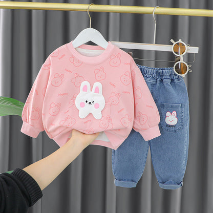 Cute Bunny Baby Girls Dress