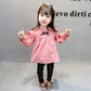 Cute Plaid Western Style Baby Girl Fashionable 2Pcs Suit Pink Color