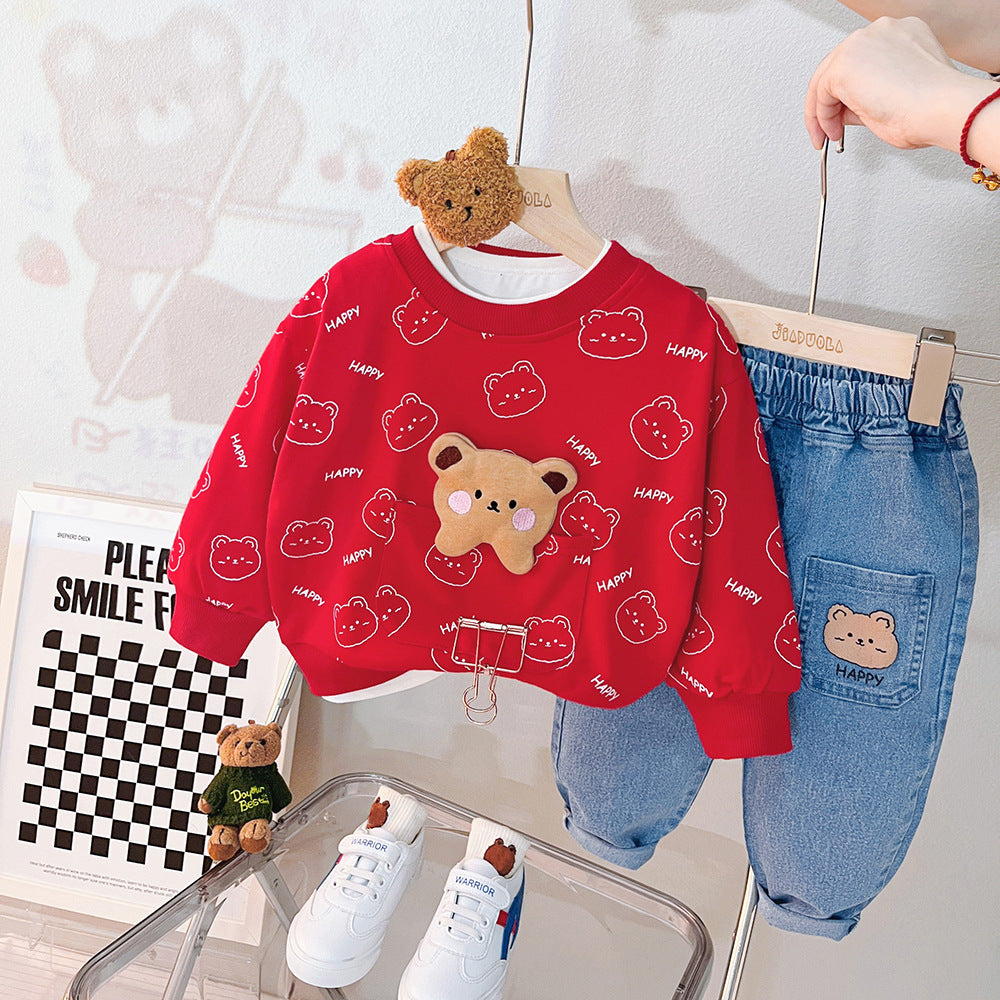 Cute Bear Baby Girls/Boys Dress