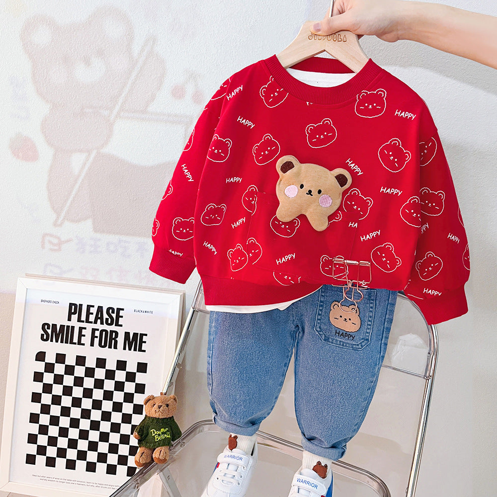 Cute Bear Baby Girls/Boys Dress