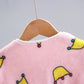 Unisex NewBorn Crown Print Jumpsuit Autumn/Winter Comfortable Velvet Warm Romper 0-6 Months