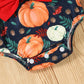 Newborn Baby Girls Jumpsuit Cute Pumpkin Print Clothes