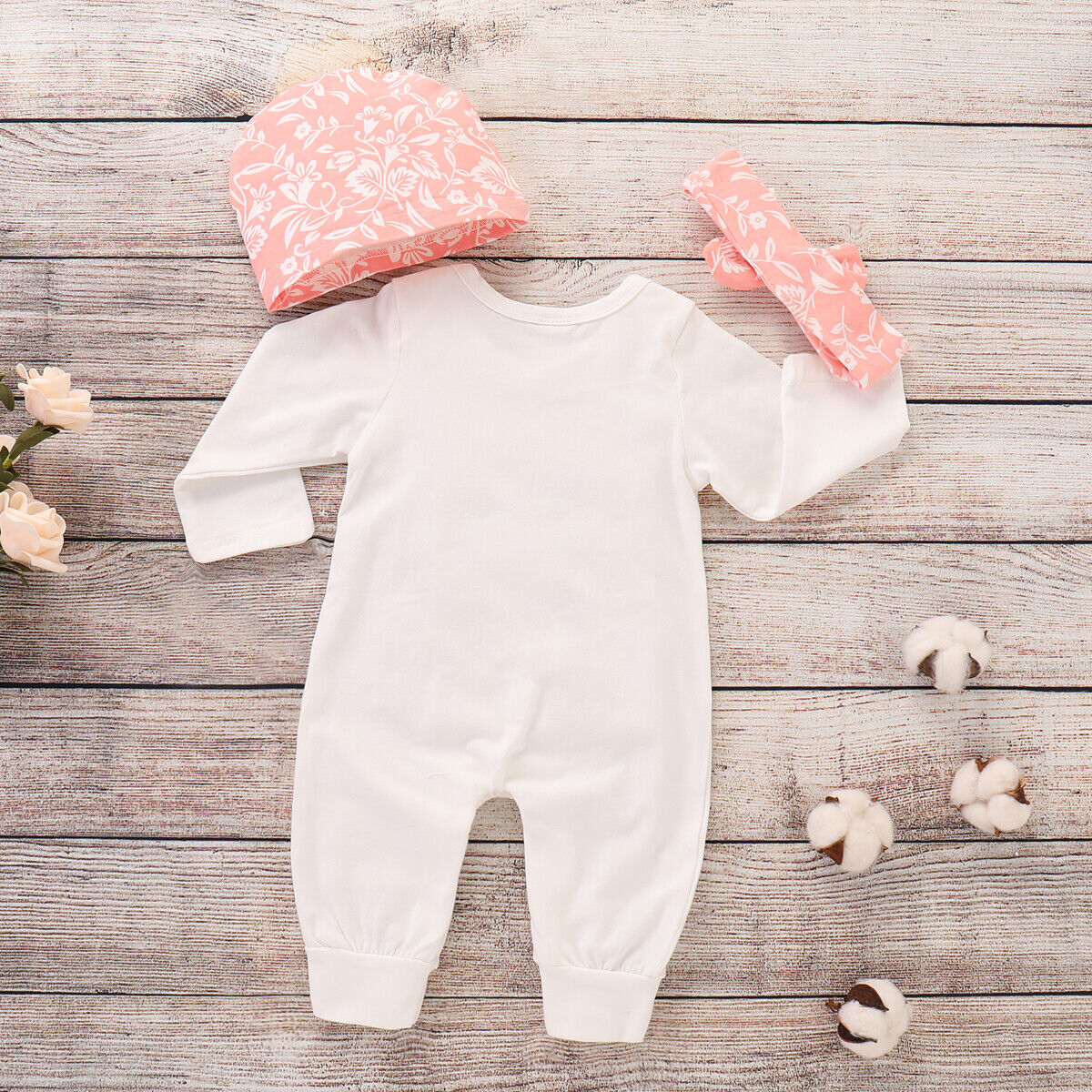 Newborn Baby Girl ''LITTLE SISTER'' Bodysuit Romper Jumpsuit